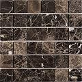 Simple Tile - 5 Sheets Marble Mosaic Tile for Kitchen Backsplash, Bathroom Shower Floor etc., "2X2 Square Collection", 2"X2" Square, 12"X12"X3/8", Polished (Set of 5 Sheets, EDMM0202 - Emperador Dark)