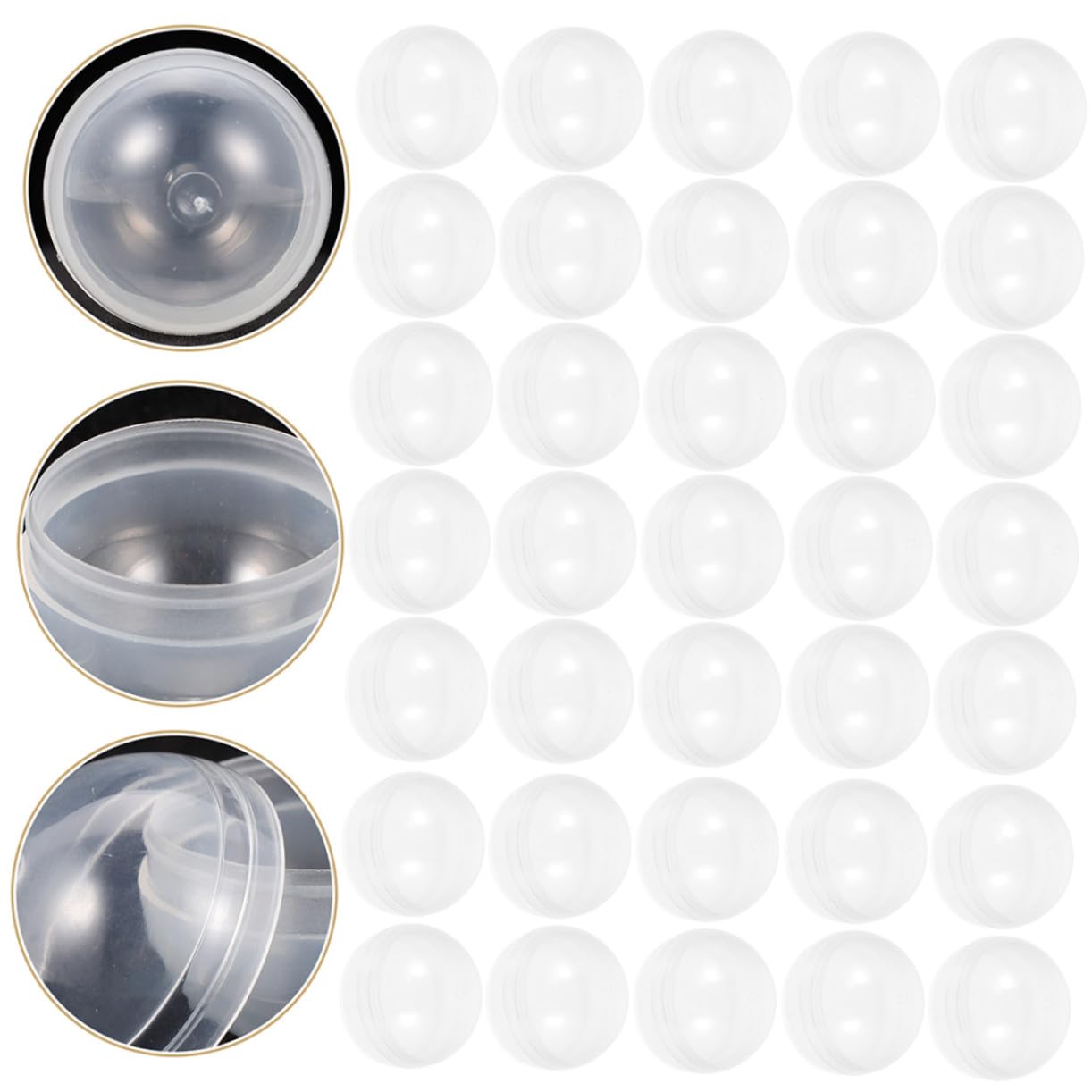 VALICLUD 50 Capsule Rotonde in Plastico per Macchinetta Capsule, Facili da Usare e Sicure, Design Delicato per Festa a Tema e Giocattoli Ragazzo Ragazza
