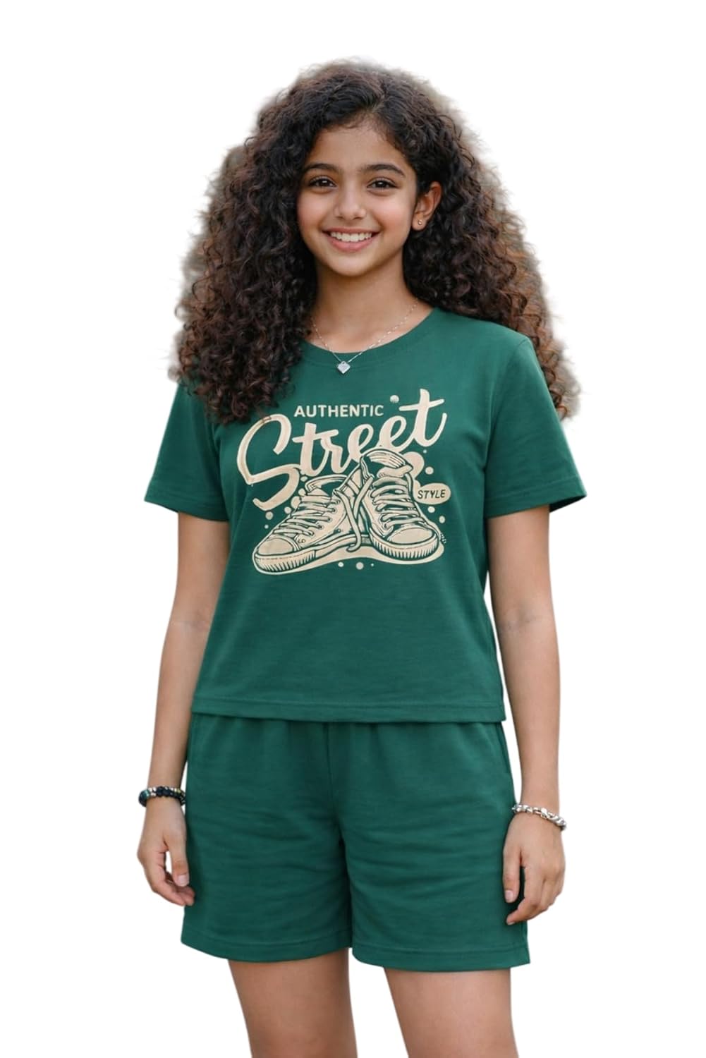 Ninos Dreams Summer Cotton Girls Tshirt and Shorts Set/Clothing Set/Co-ord set Age 6-16 years - Review, Price and Buying Guide