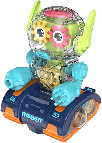 Miniatura 4 de SAFIGLE 3 unids Gear Robot Kids Sports Toys Plastic Playes Boys Toys Race Cars Special Needs Juguetes para niños Juguetes de luz Robot Juguete Luz