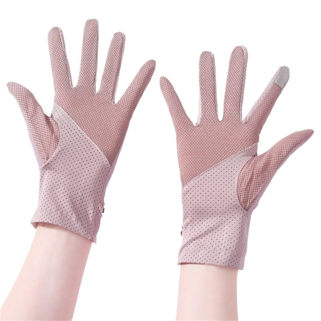 Driving Gloves Women's Touch Screen Thin Breathable Short Riding Handguards Autumn Elastic