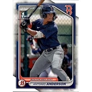 2024 Bowman Prospects #BP-20 Antonio Anderson Boston Red Sox Official MLB Baseball Card in Raw (NM or Better) Condition