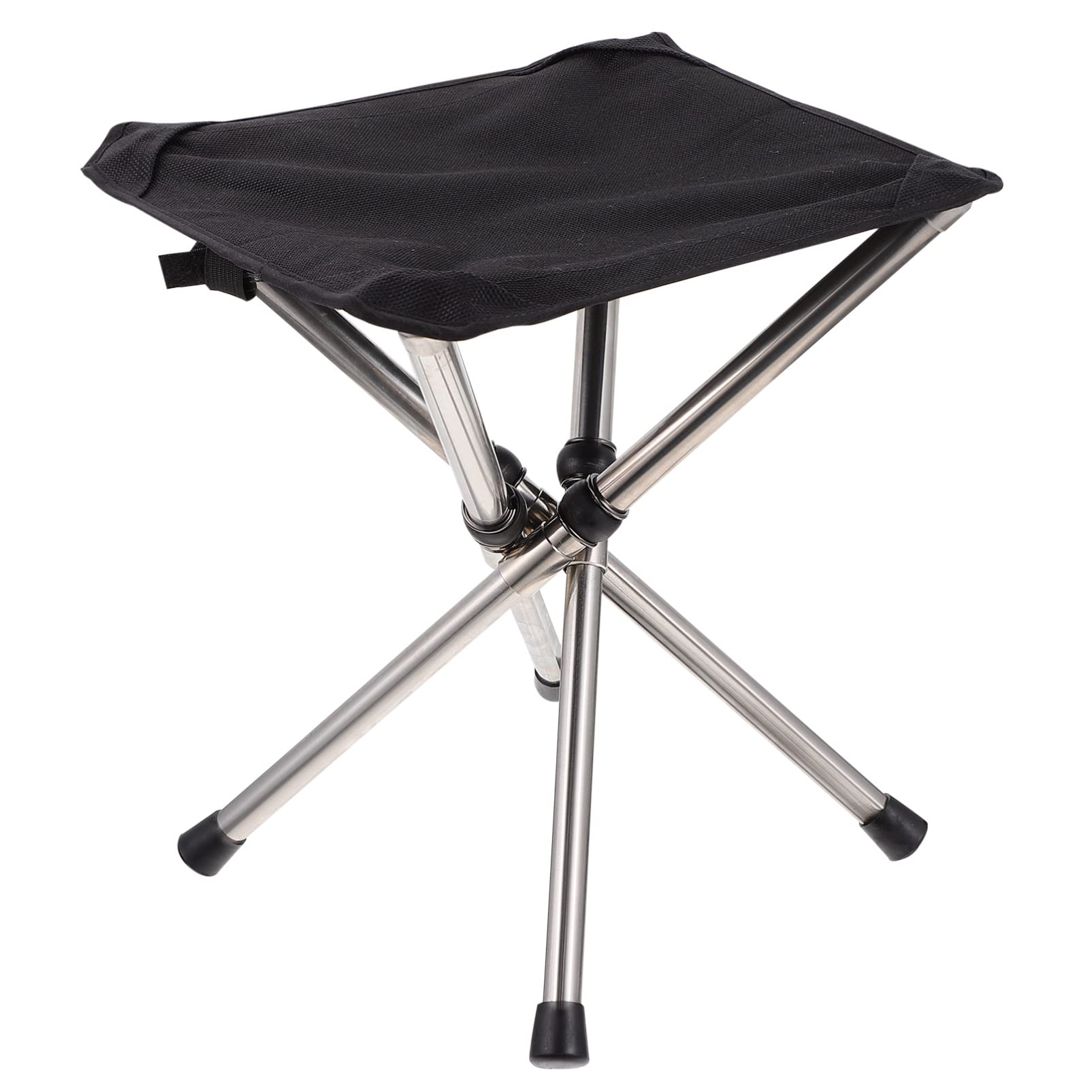 OSOLADY 1Pc Portable Folding Stool Compact Outdoor Chair with Durable Stainless Steel Design for Fishing Camping Hiking and Travel Lightweight and Easy to Carry