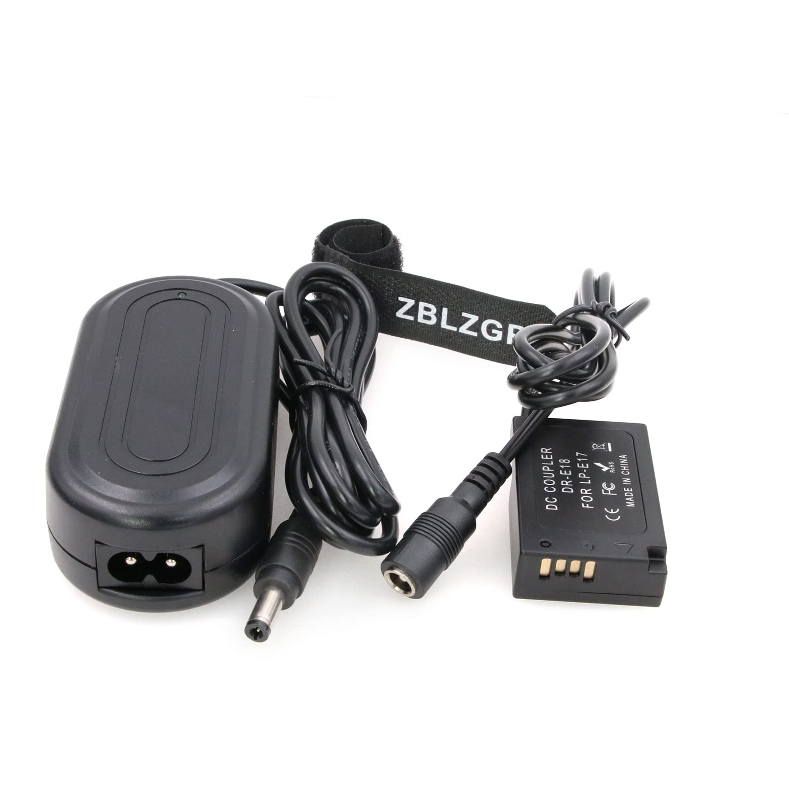 SZRMCC Adattatore CA con accoppiatore CC DR-E18 Batteria fittizia LP-E17 per Canon EOS 750D T6i 760D T6S 800D X9i 200D 250D 77D X8i