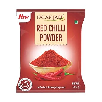 Patanjali Ayurved Spices Red Chilli Power Tasty & Healthy Unique Flavour 200 g