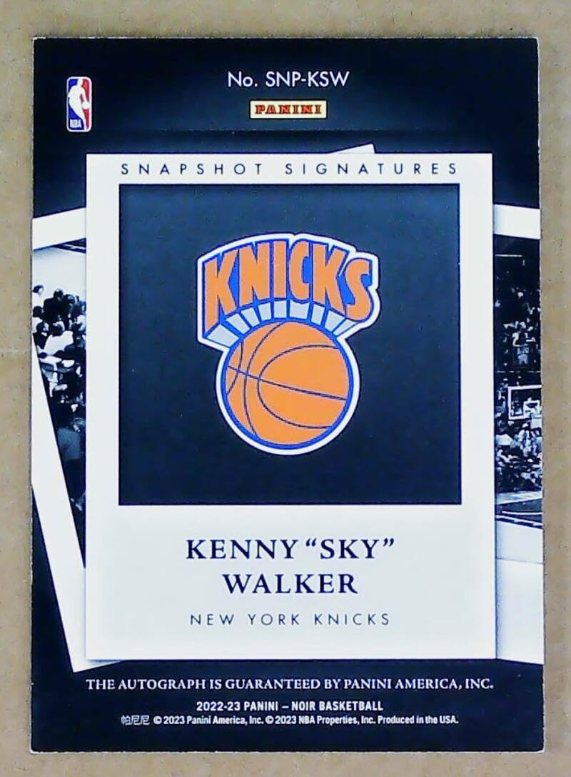 Amazon.com: 2022-23 Panini Noir Snapshot Signature Kenny