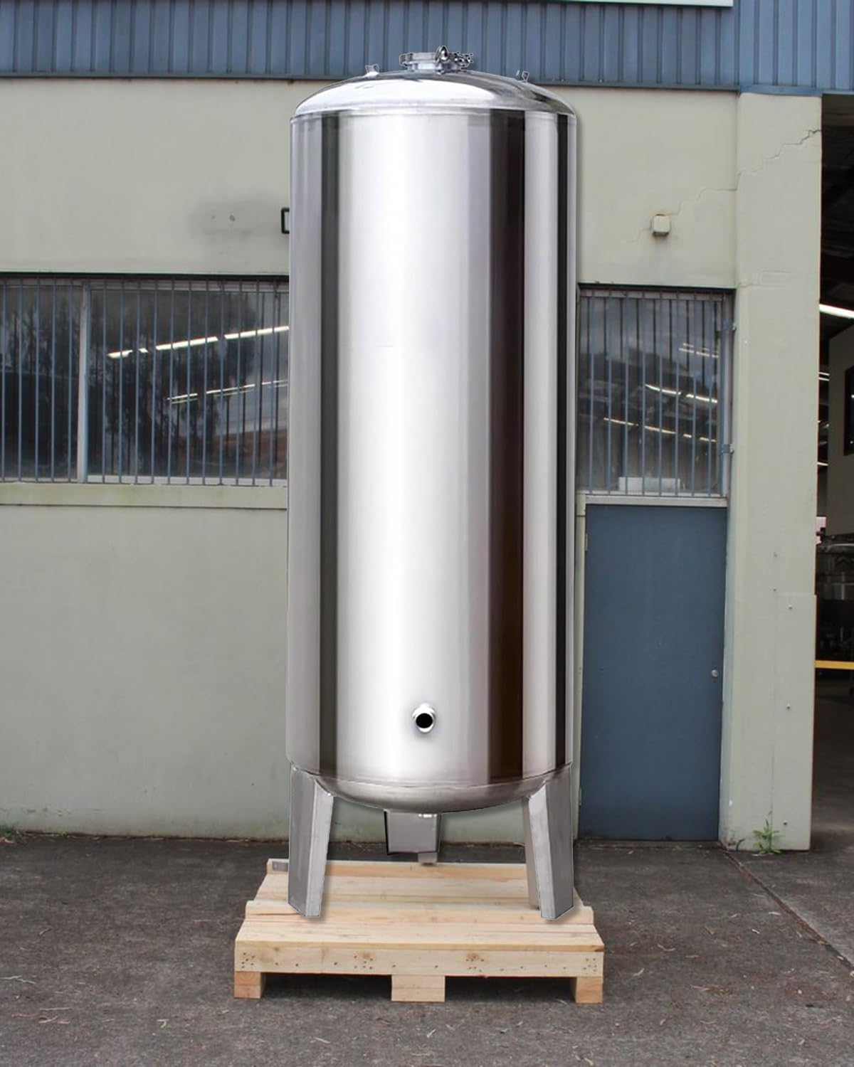 Surpresseur Conteneurs de Rappel à Eau Du Robinet Automatique, Réservoir de Rangement D'eau Sous Pression Sur Le Sous-sol avec Kit, 16 20 40 50 60 80 Gal, Acier Inoxydable (Size : 135x50cm(250L/66gal