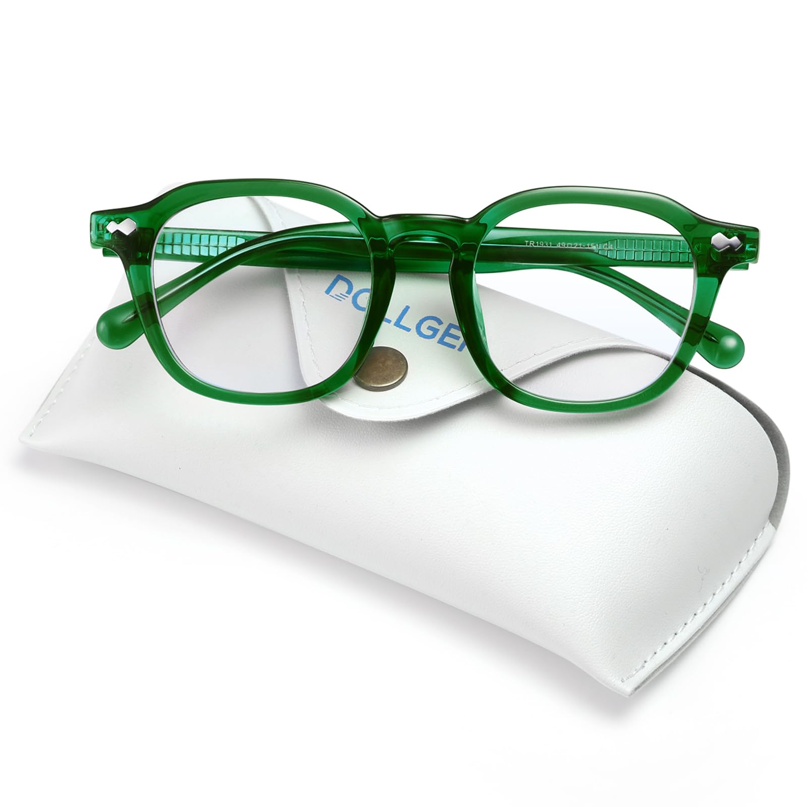 Dollger Blue light Glasses for Women Men Non-prescription Square Frame Computer Screen Blue light Blocking Eyeglasses