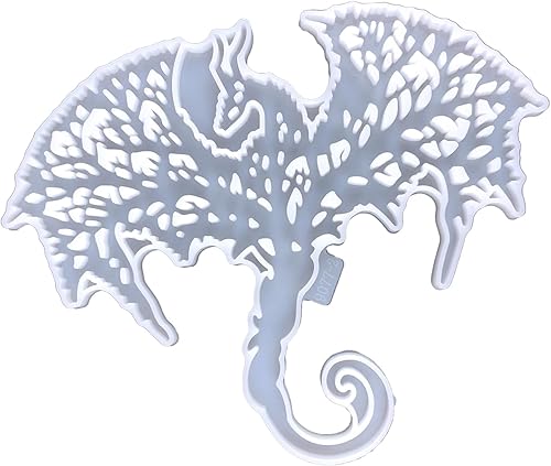 Miniatura 1 de Molde de adornos de dragón volador de Halloween 3D, moldes de fundición de resina epoxi 3D, moldes de dragón volador de silicona, molde de fundición