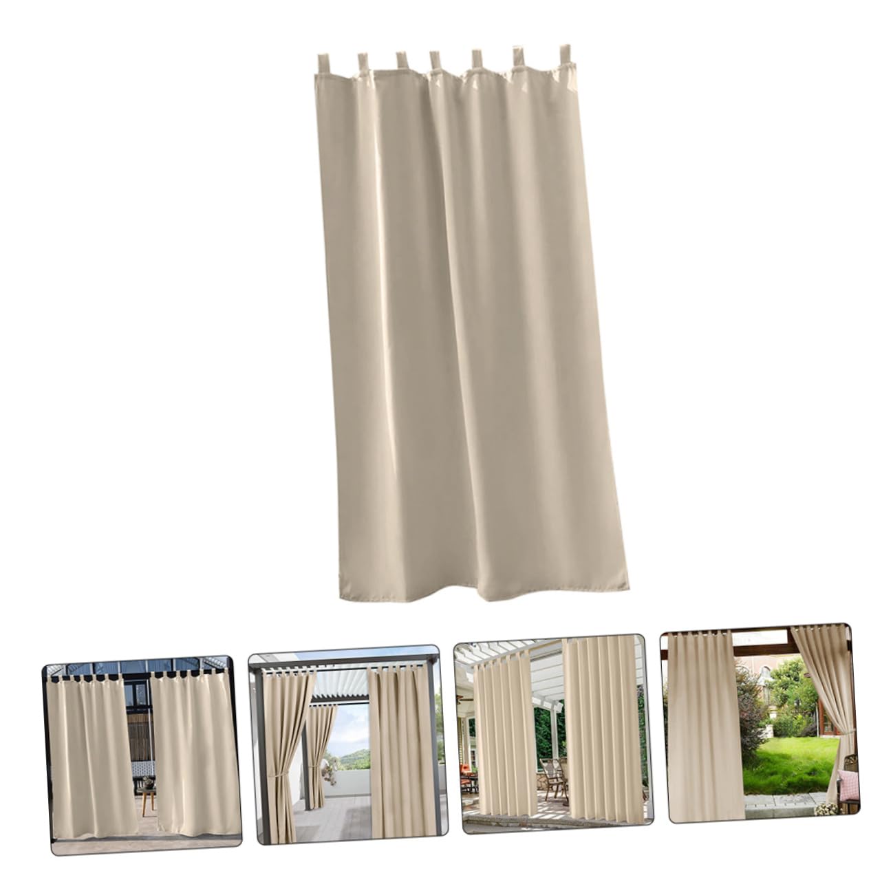 BESPORTBLE Oscurante in Poliestere Pannello Singolo, Beige per Patio