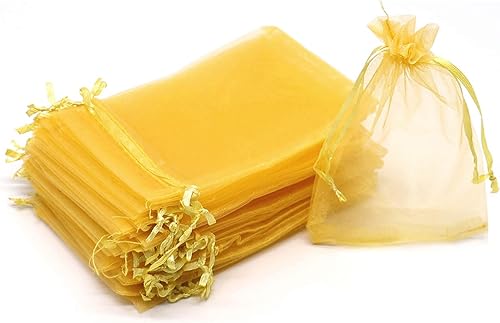 Miniatura 426 de Dealglad 100pcs Drawstring Organza bolsas de joyería caramelo para fiestas, casamientos, regalos Negro