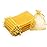Bezall 50Pcs Golden Organza Bags 3x4 Inch, Small Mesh Bags Drawstring Jewelry Gift Bags, Wedding Party Favor Candy Pouches