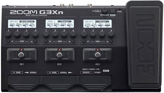 Zoom G3Xn Guitar Multi-Effects Processor with Expression Pedal، with 70 + تأثيرات مدمجة ، نمذجة أمبير ، تأثيرات ستيريو ، Looper ، قسم الإيقاع ، موالف