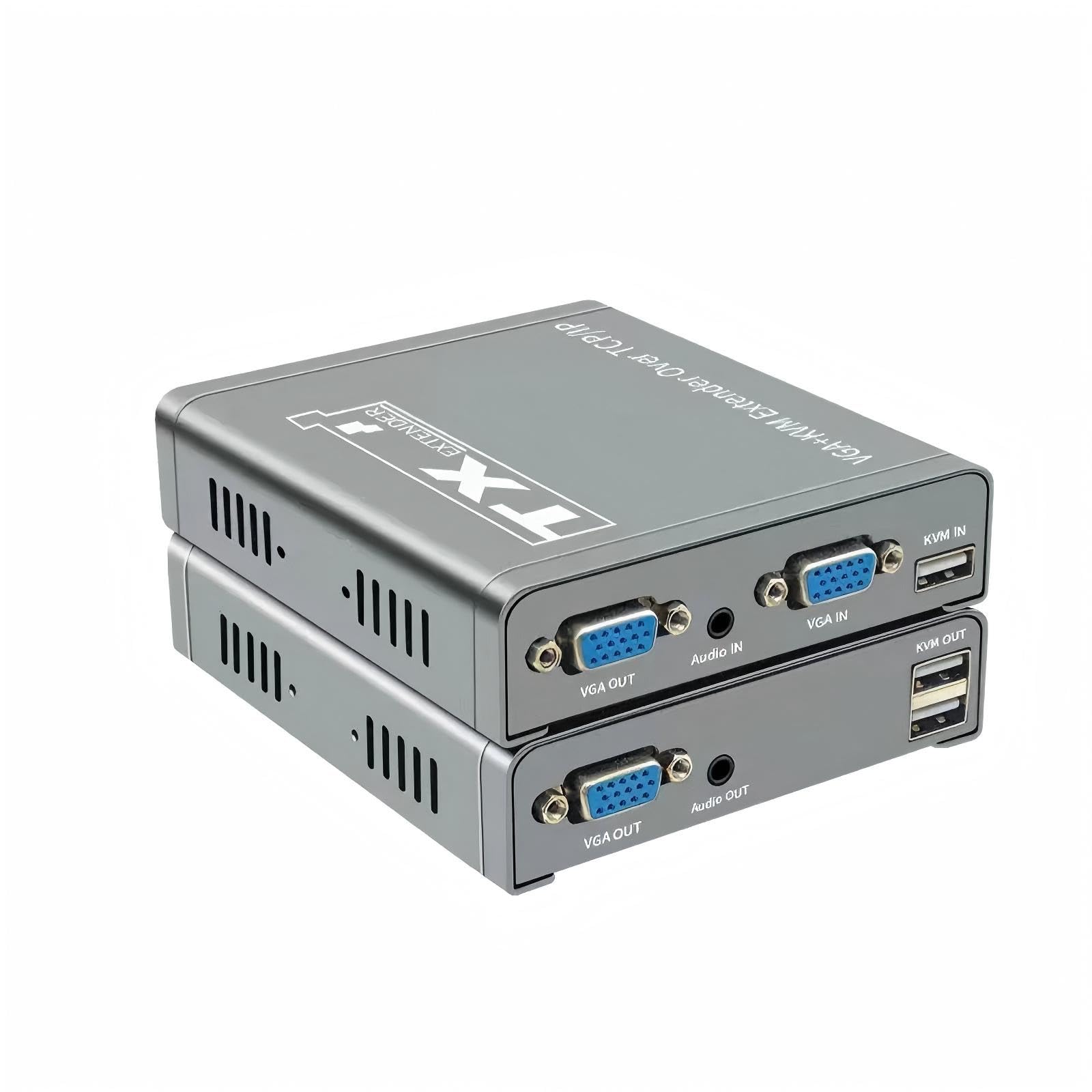 Extender KVM VGA da 20 chilometri Su cavo IP RJ45 Ethernet Cat5e/6 Convertitori video