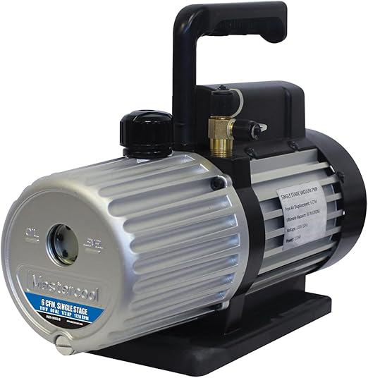 Mastercool 6 CFM Single Stage Vacuum Pump 90066-B