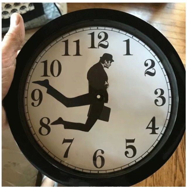 Monty Python Inspired Silly Walk Wall Clock on Amazon Live