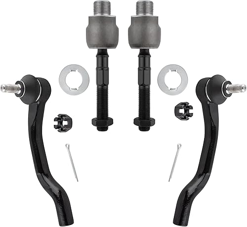 WEDOAUTO 4 barras de acoplamiento delanteras exteriores e interiores para conductor izquierdo y pasajero derecho apto para Honda Accord 2008-2012