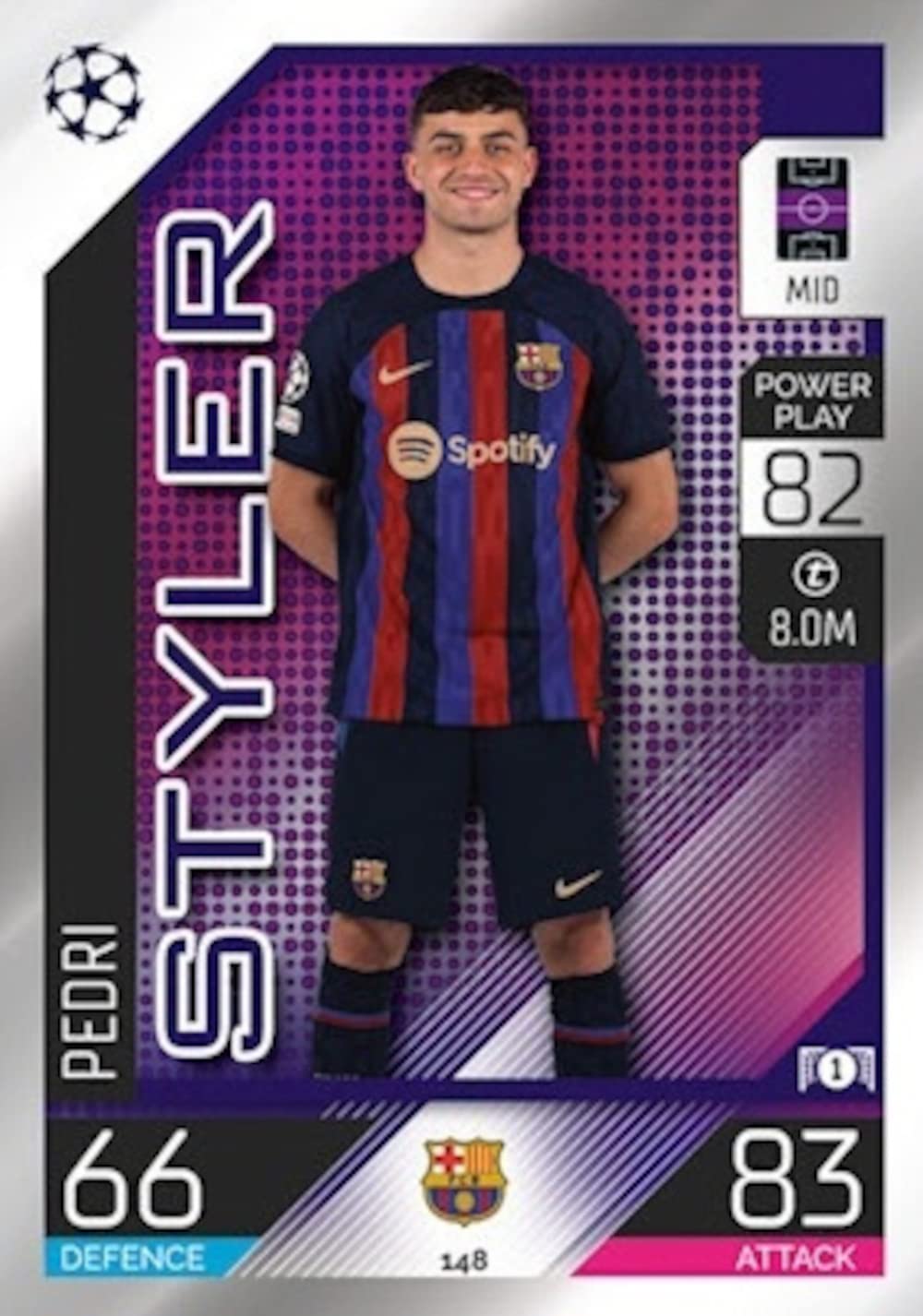 148 Pedri F.C. Barcelona Topps Match Attax Styler : Amazon.co.uk 
