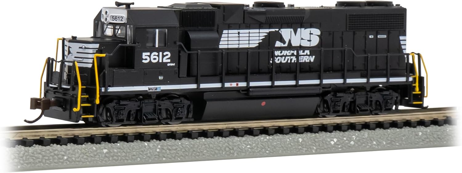 Bachmann Trains - GP38-2 DCC Ready Diesel Locomotive - Norfolk Southern #5612 (Thoroughbred) with Dynamic Brakes - N Scale