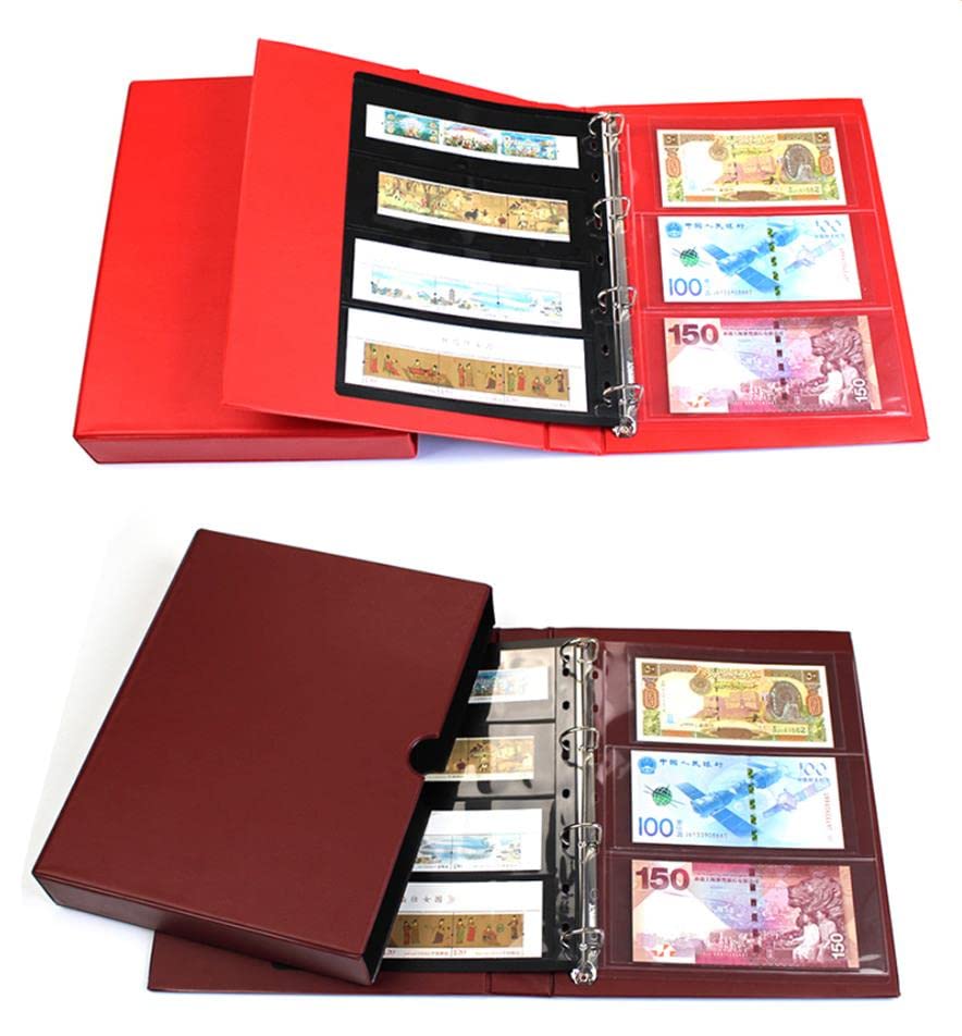 Pages D'Album Pour Timbres Wansiman - 10 Feuilles Noires à Pochette