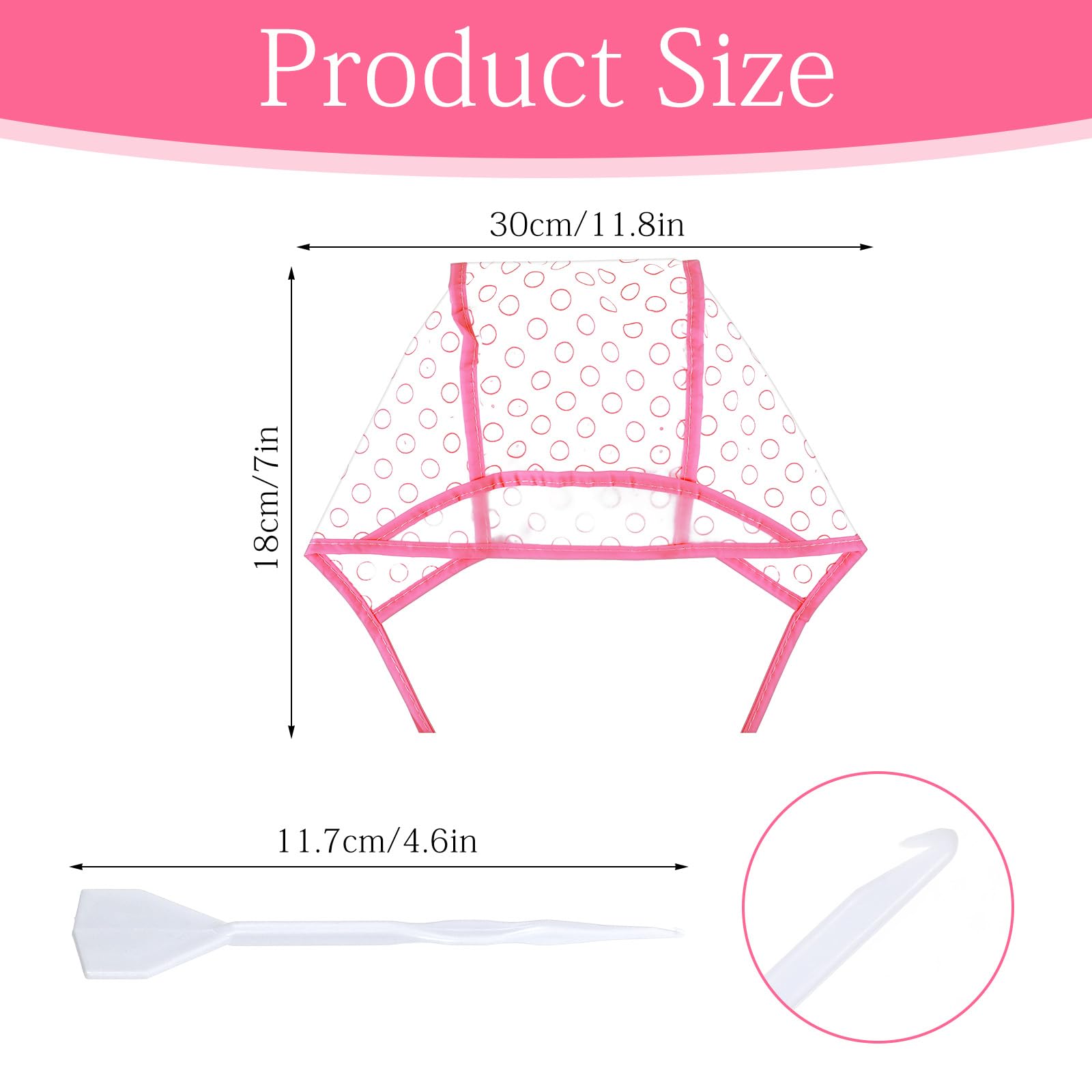 6pcs Highlighting Caps Hair Coloring Frosting Dye Kit Hair Cap Highlighting Frosting Cap with Plastic Hooks Disposable Dye Shawl hair Coloring Salon Hairdressing Tool for Salon Dyeing DIY