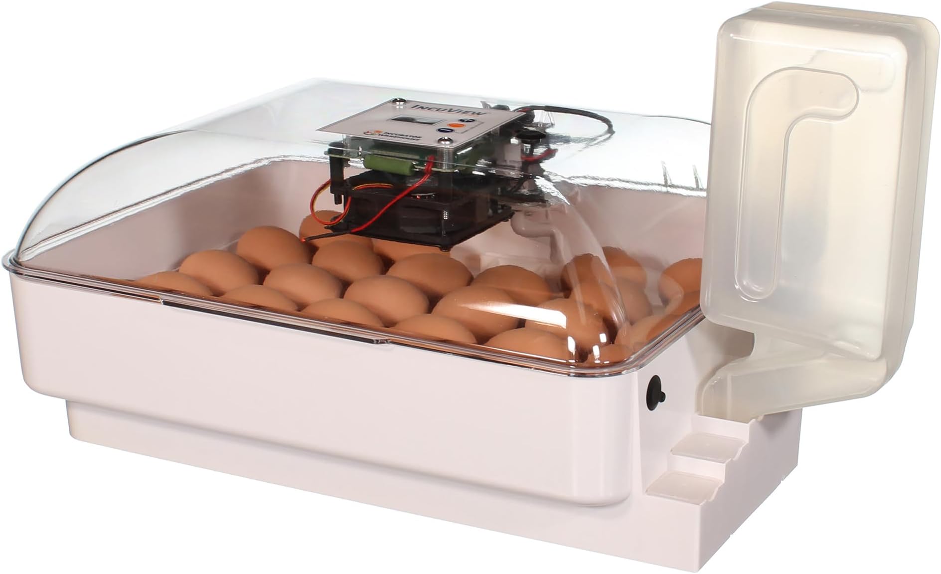 Incubator Warehouse IncuView 3 Pro All-in-One Automatic Egg Incubator with AquaTank - Chick Incubator with Automatic Egg Turner for Hatching Chicken - Goose, Duck, Turkey, Quail, Chicken Incubator