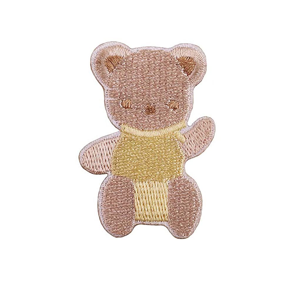 Amazon.co.jp: 動物 くま モチーフ ワッペン 10枚セット くま アイロン