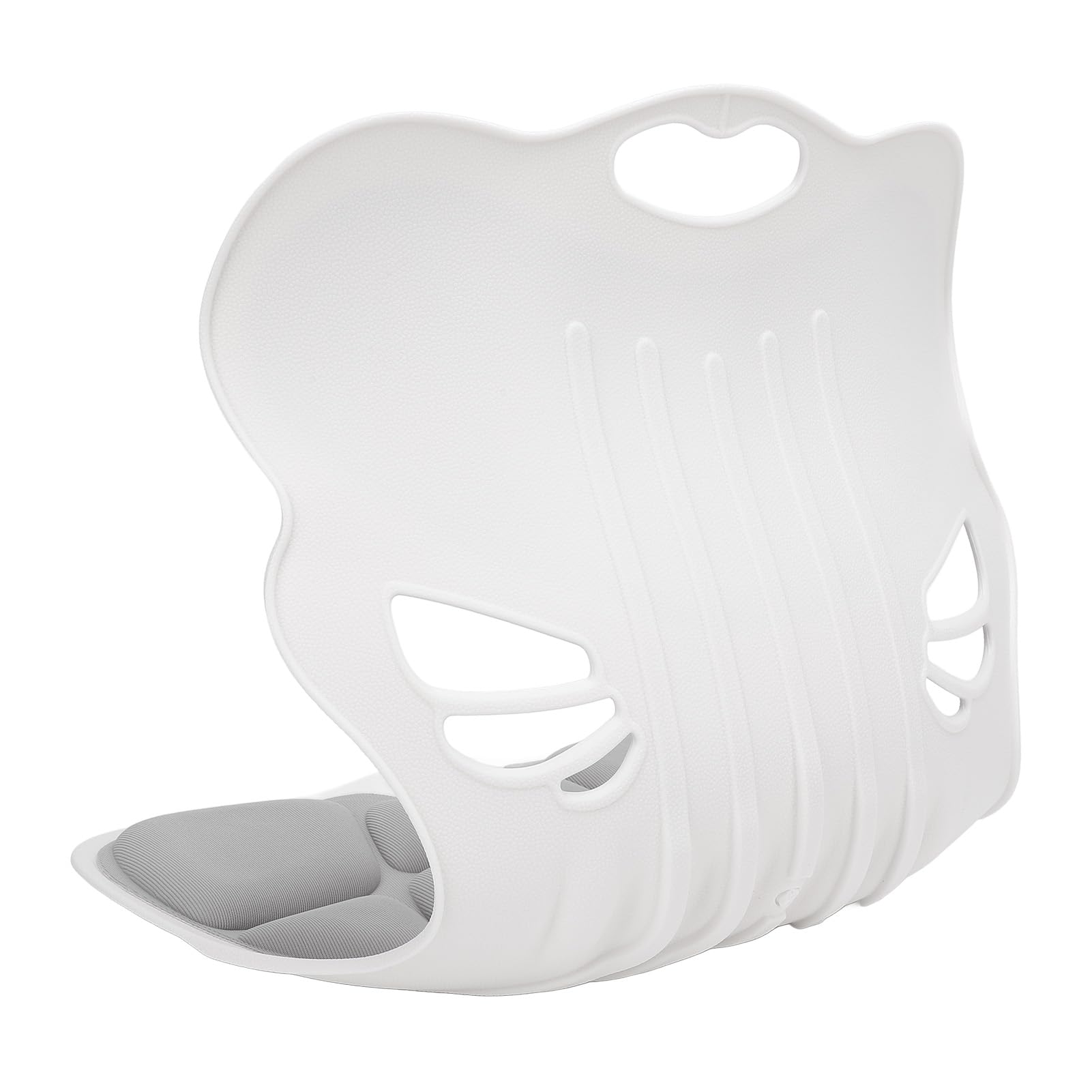 Cojín ergonómico para Respaldo Lumbar, cojín de Cintura para corrección de Postura, Soporte para Respaldo de Silla de Espuma viscoelástica Premium con Cubierta de Malla (Gris)
