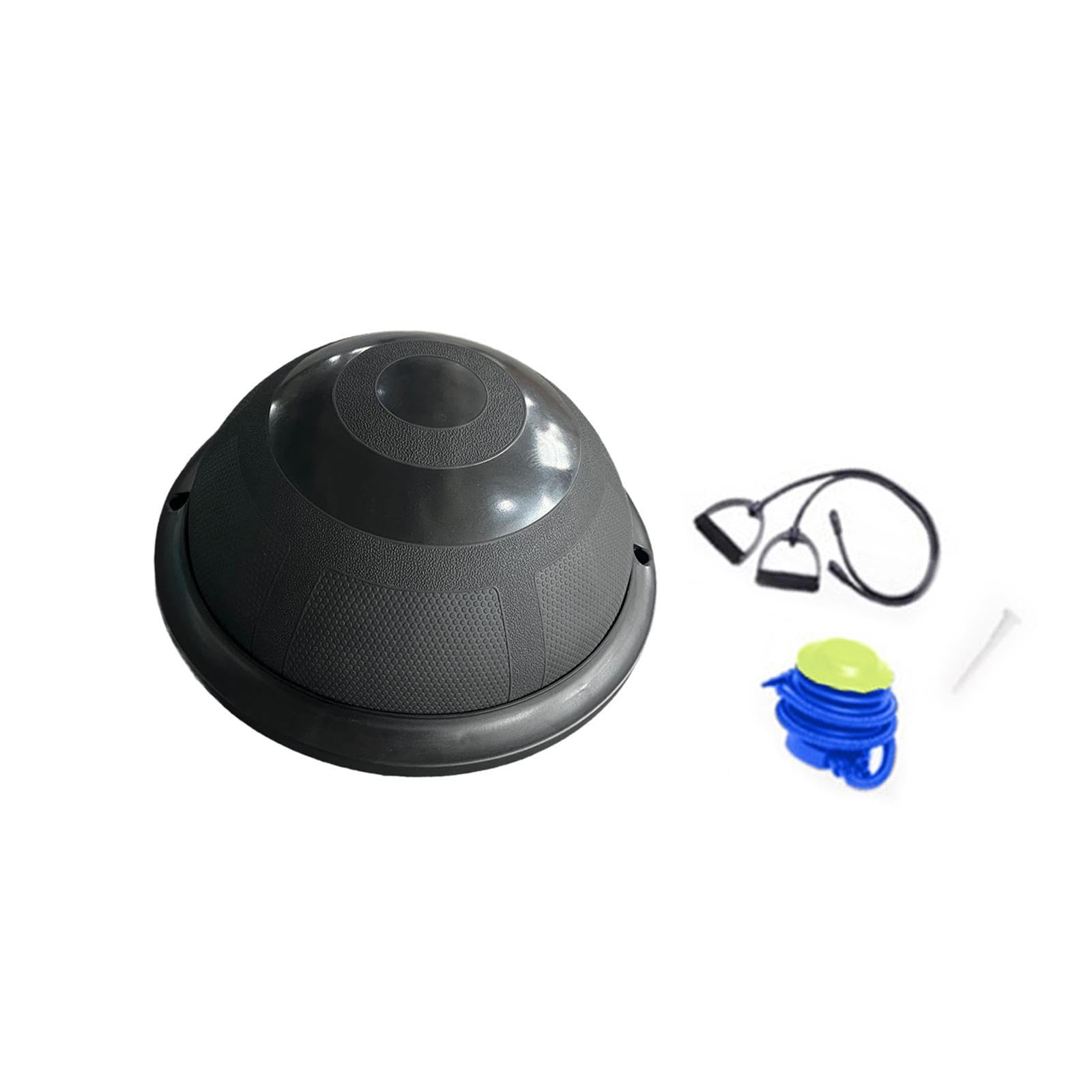 Inflatable Balance Board 18 Inch Exercise Workout Ball for Workout Yoga Home Black | Exercise Balls | Fitness Equipment & Gear | Fitness Running & Yoga-image-43