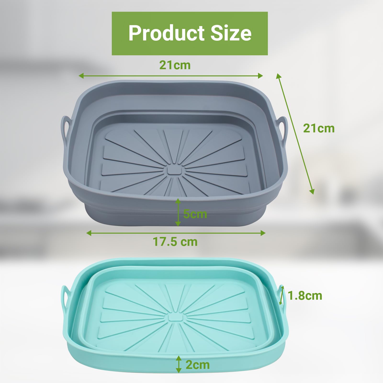 Alyvisun Moule Silicone Air Yer, 2 Pièces Panier Moule