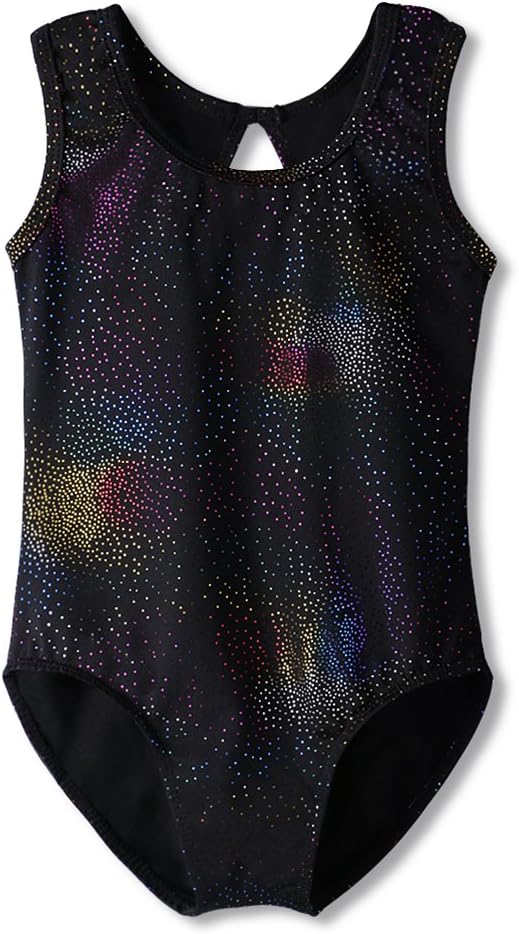 HOZIY Leotards for Girls Ballet Gymnastics Sleeveless Long Sleeve Colorful Sparkles Aqua Blue Pink Purple Solid
