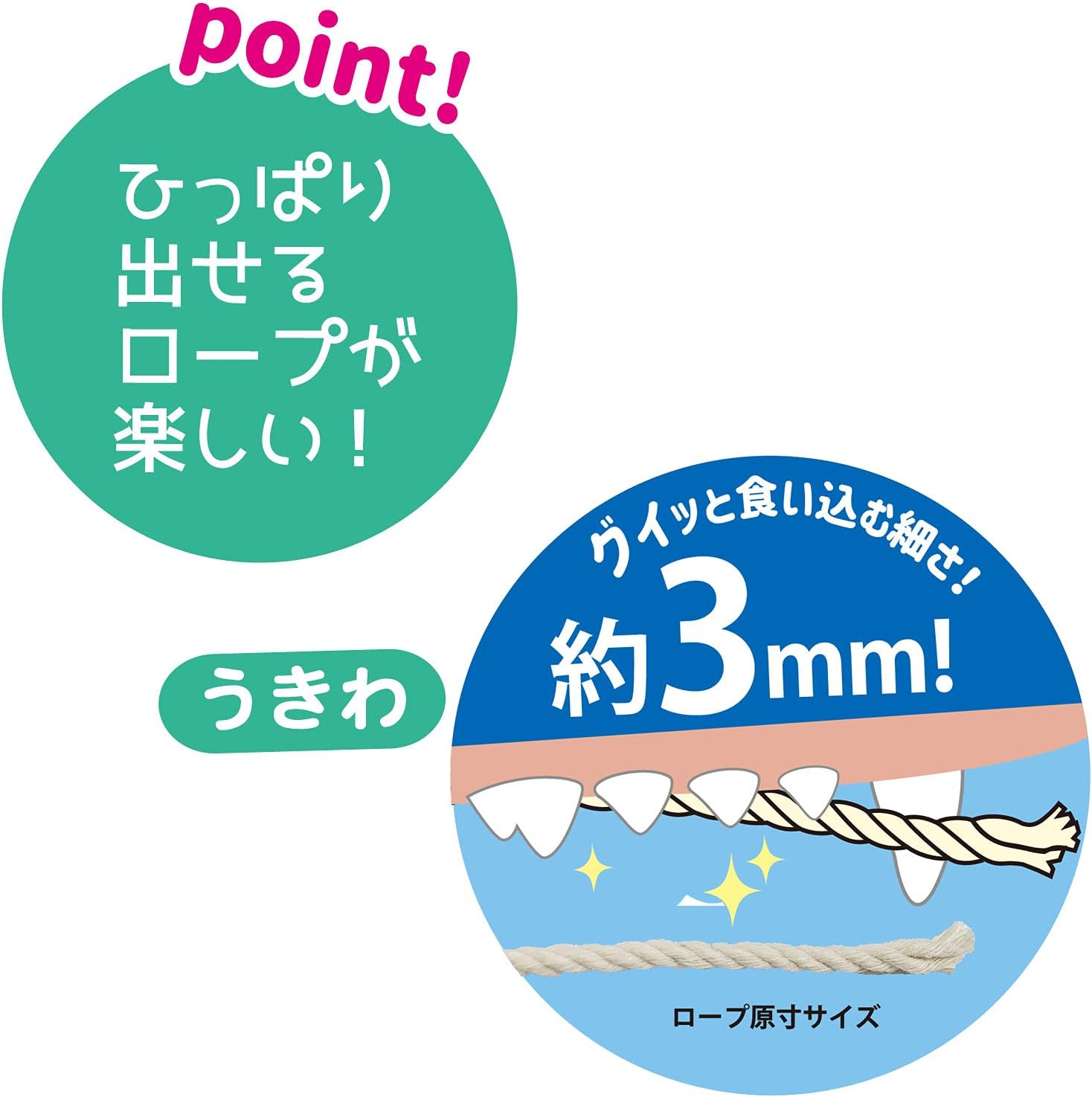 すきまハミガキトイ からマリン うきわ