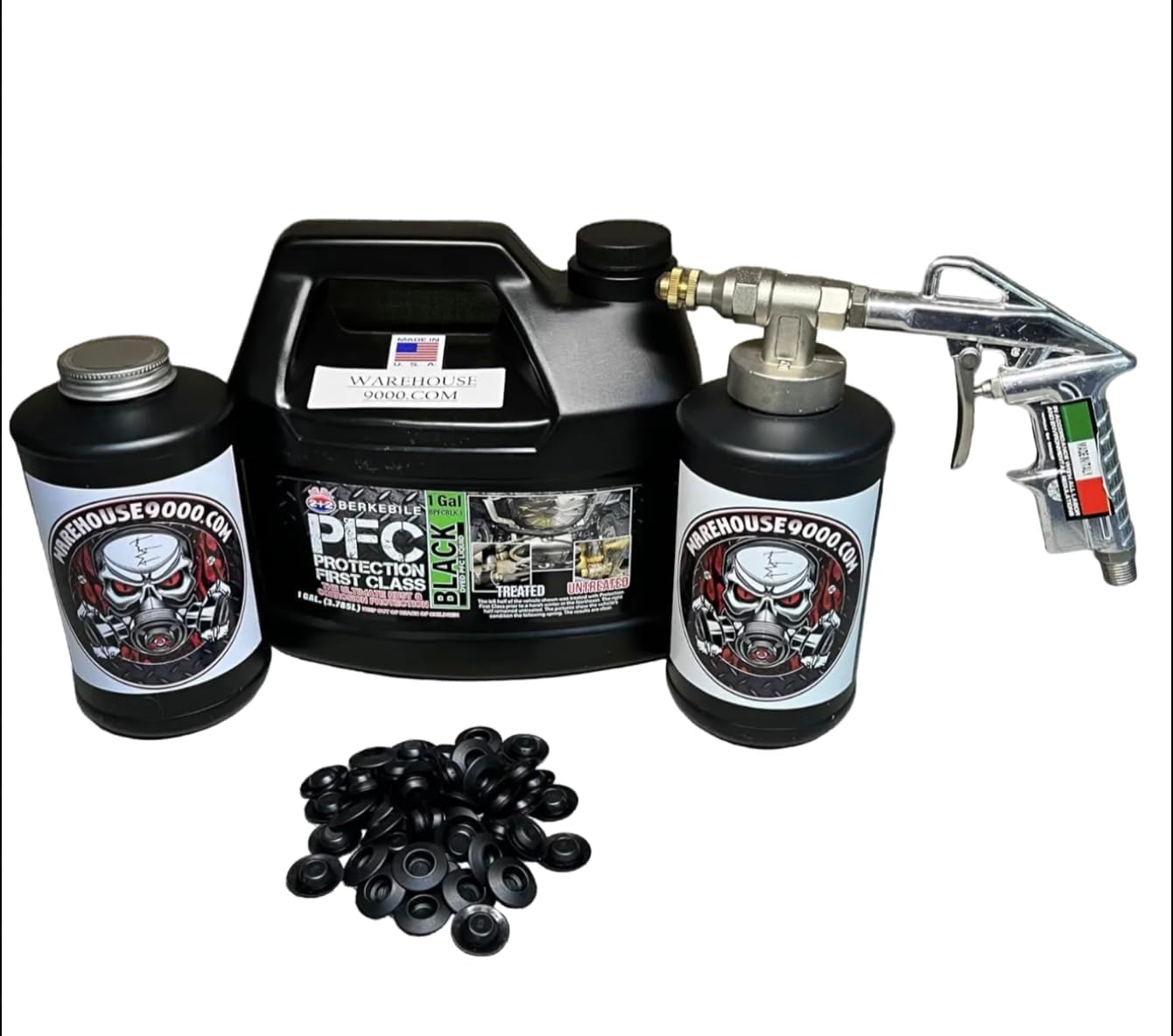 PFC Black Pro Undercoating Gun Kit (2 B Quart Bottles)