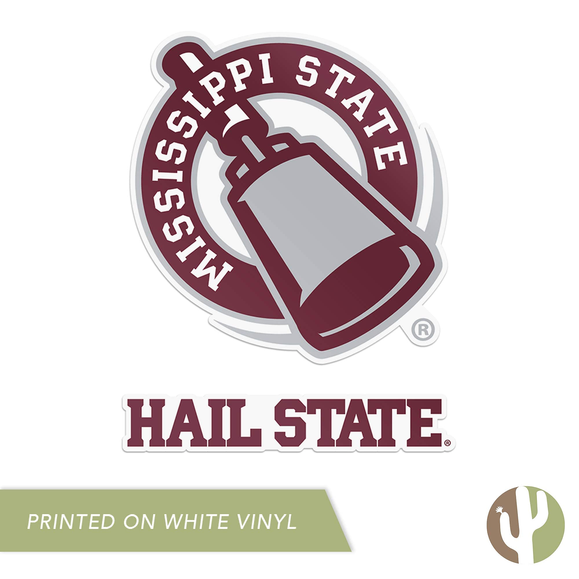 Mississippi State University NCAA Vinyl Sticker Sheet - Officially Licensed Decals For Laptop, Car, Water Bottle