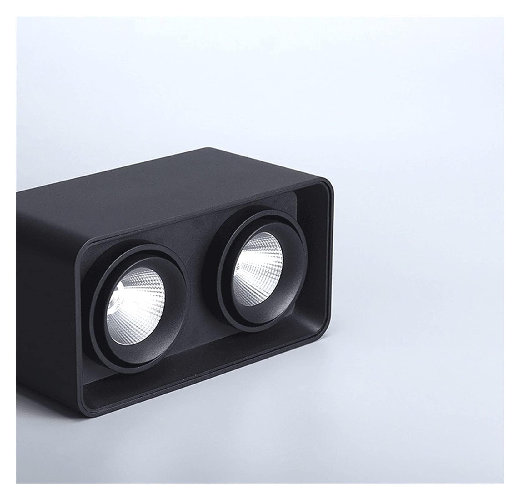 Faretti da soffitto dimmerabili LED Quadrati da Parete Faretto da soffitto a Testa Singola/Doppia IP52 Faretto da Incasso 20W 3000K