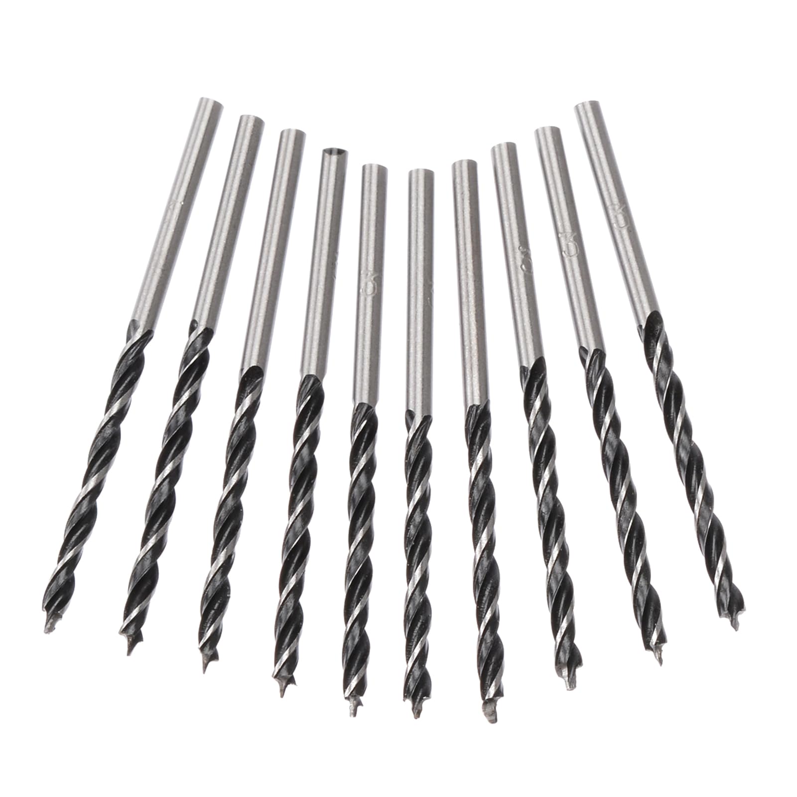 Pitadue 10Pieces 3Mm Wood Drill Bit Set For Woodworking Drill Bit High Carbon Steel Wood Plank Hole Twist Drill Bit Hand Tool
