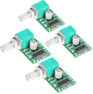 4pcs PAM8403 Mini Power Amplifier Board Audio Amplifier Module, Mini DC 5V Digital Audio Amplifier Power Amp Module Board with Potentiometer