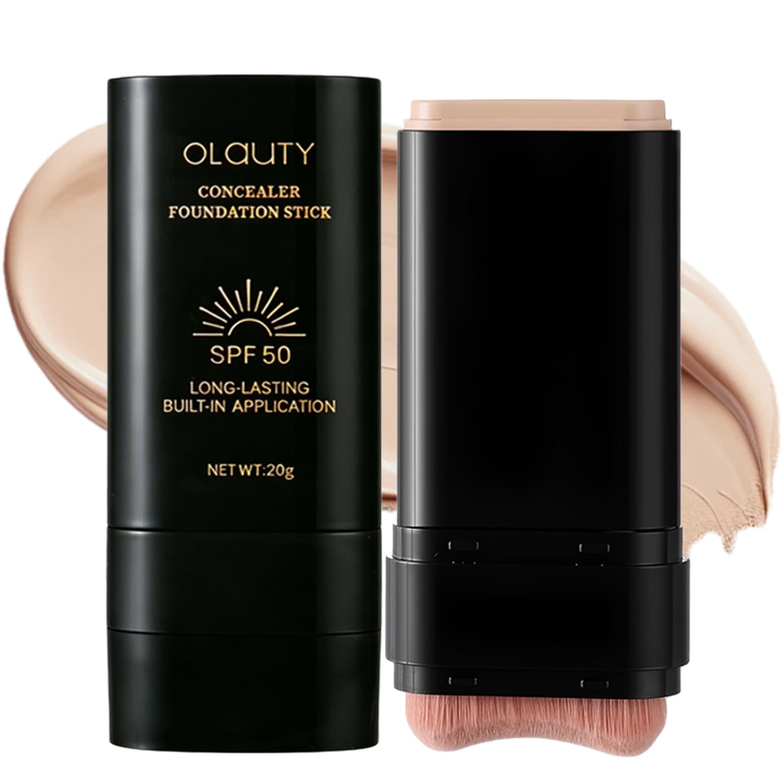 Foundation Stick with Concealer Coverage & SPF50+(02# WHEAT)