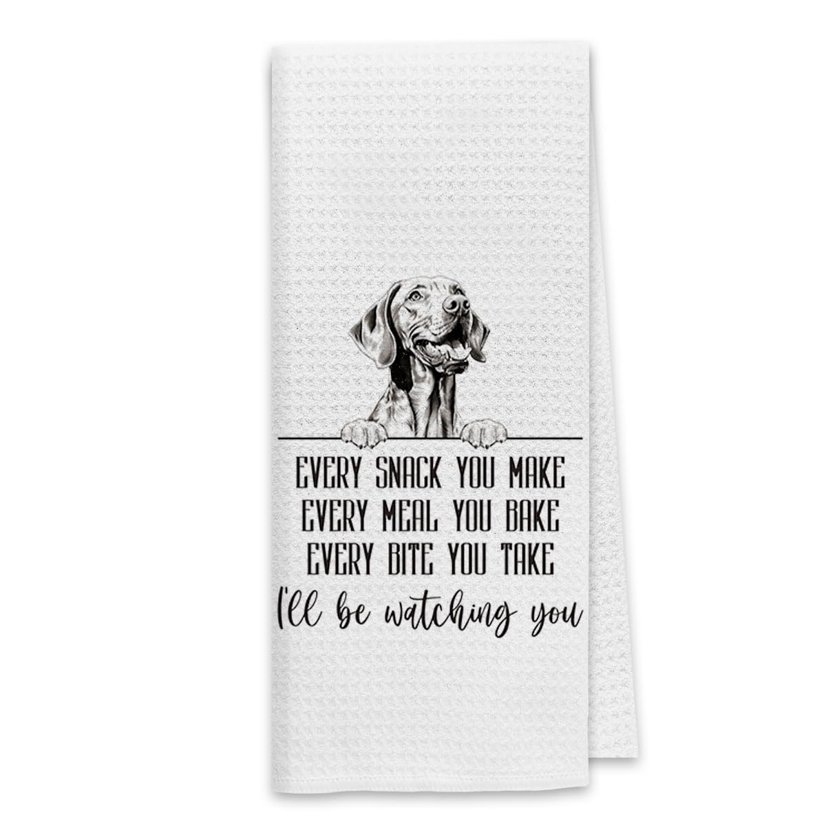DiborDibor Vizsla Dog Kitchen Towels, Vizsla Gifts Dish Towels Dishcloth, Funny Dog Every Meal You Make Cloth Hand Towels Tea Towels for Bathroom Kitchen, Gifts for Dog Lovers, 16x24 Inches