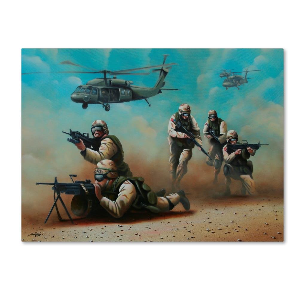 TrademarkTrademark Fine Art Canvas Art Geno Peoples 'Home of the Brave'