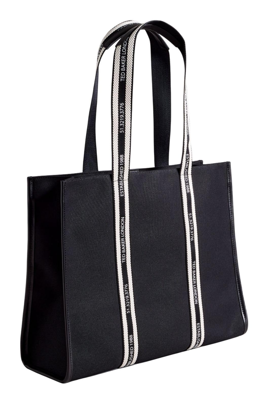 Ted Baker Damen Georjey Branded Webbing Canvas Tote Tragetasche aus Segeltuch