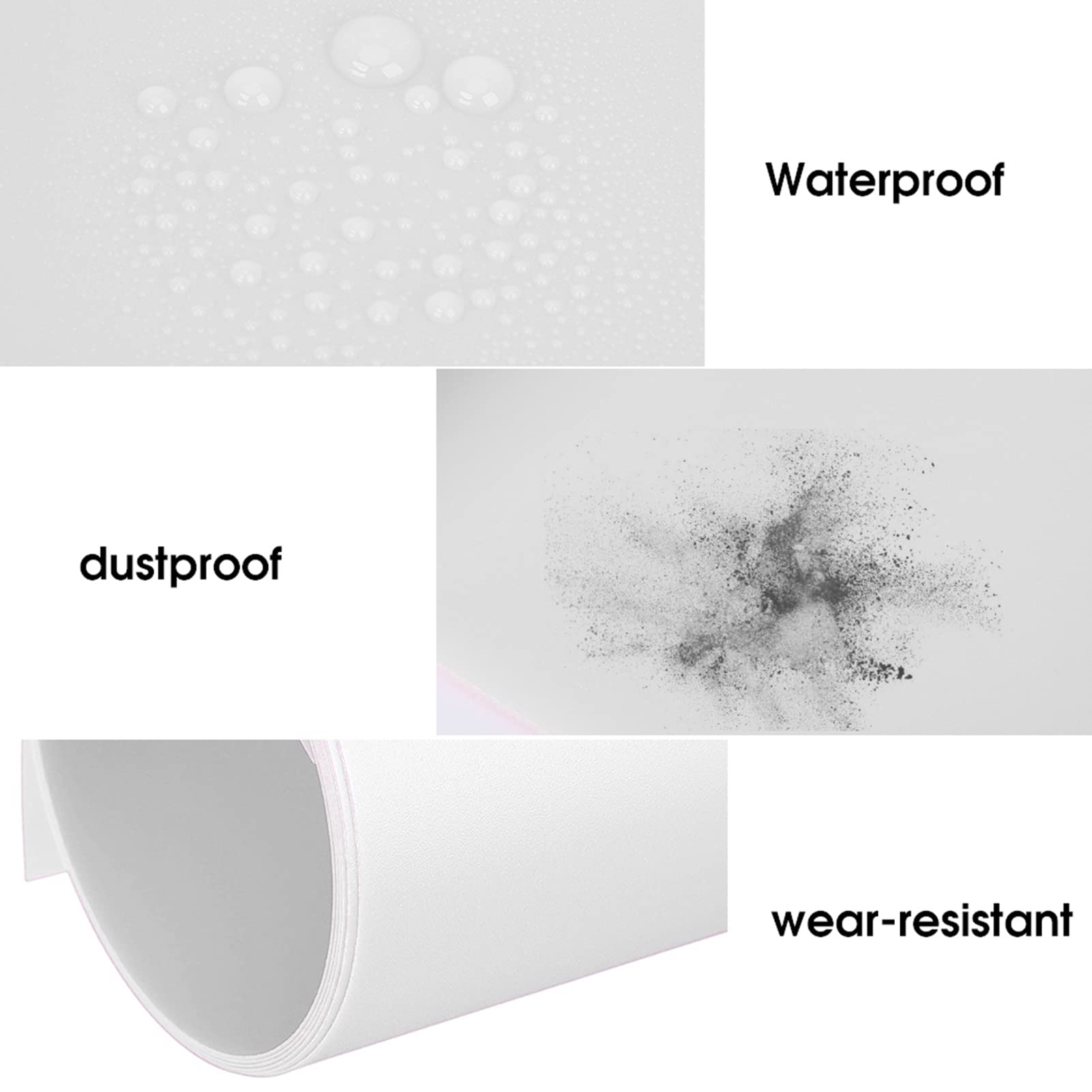 Alomejor PVC Background Board 120x60cm, Waterproof, Durable (WHITE)