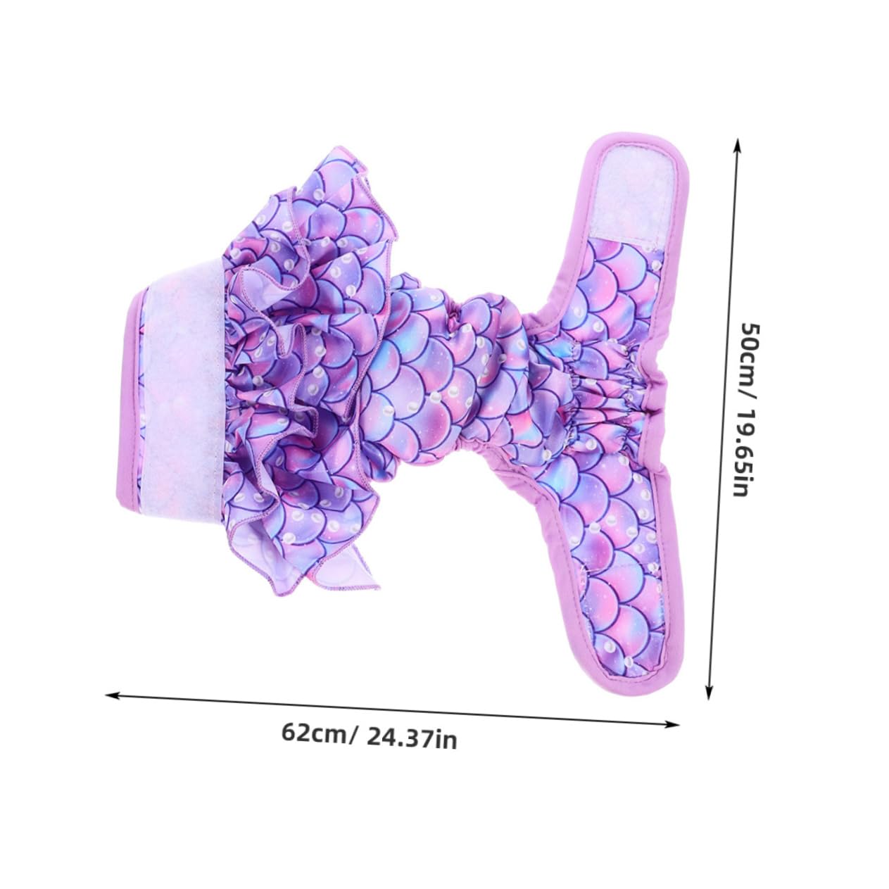 Happyyami Female Dog Period Nappy Dog Heat Pants Comfortable Washable Pet Diapers Sanitary Pant (l)