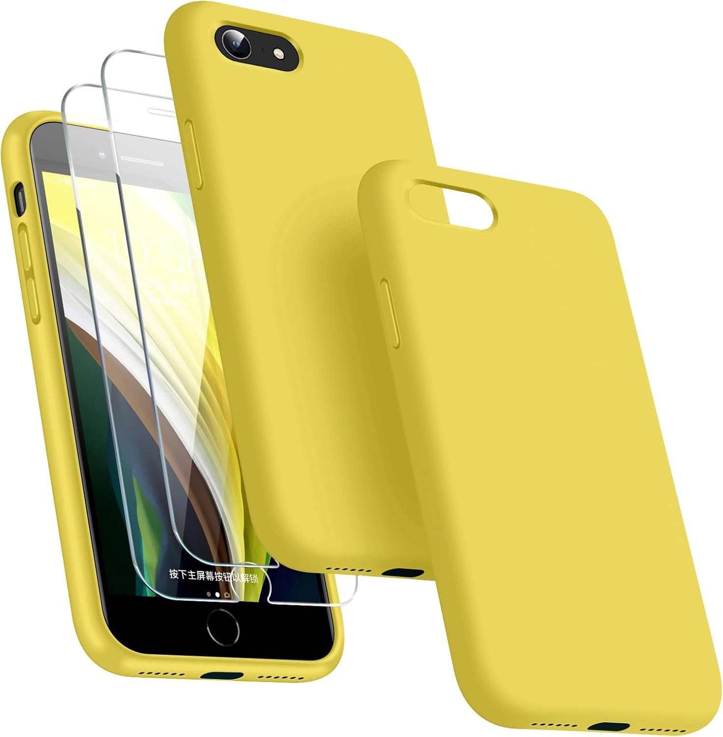 Dssairo [3 in 1 for iPhone SE case 2022/3rd/2020/2nd gen, iPhone 7/8 case，with 2