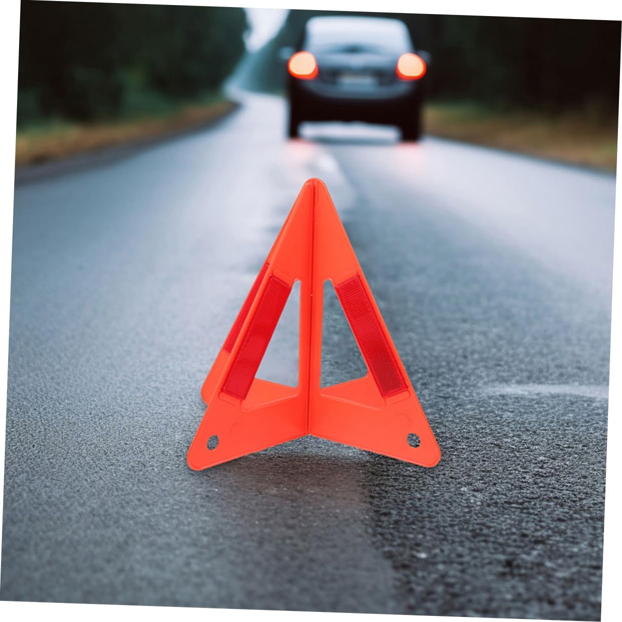 5pcs Reflective Triangle Warning Stand for Roadside Emergencies High Visibility Car Safety Signs Reflective Triangles for All Vehicles
