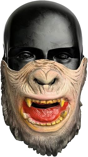 Miniatura 2 de Orangutan Latex Half Face Animal Mask Novelty Dress Up Accessories Halloween Costume Props Unisex