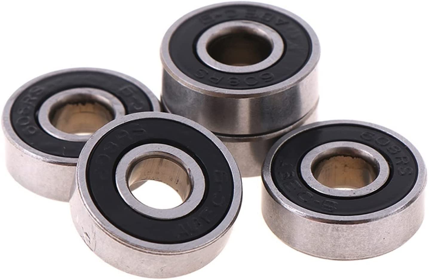 TBZOQAID Bearings 5pcs 608 2RS Inline Roller Skate Wheel Bearing 8x22x7mm Skateboard Red Sealed Shaft ABEC-9(Vert)