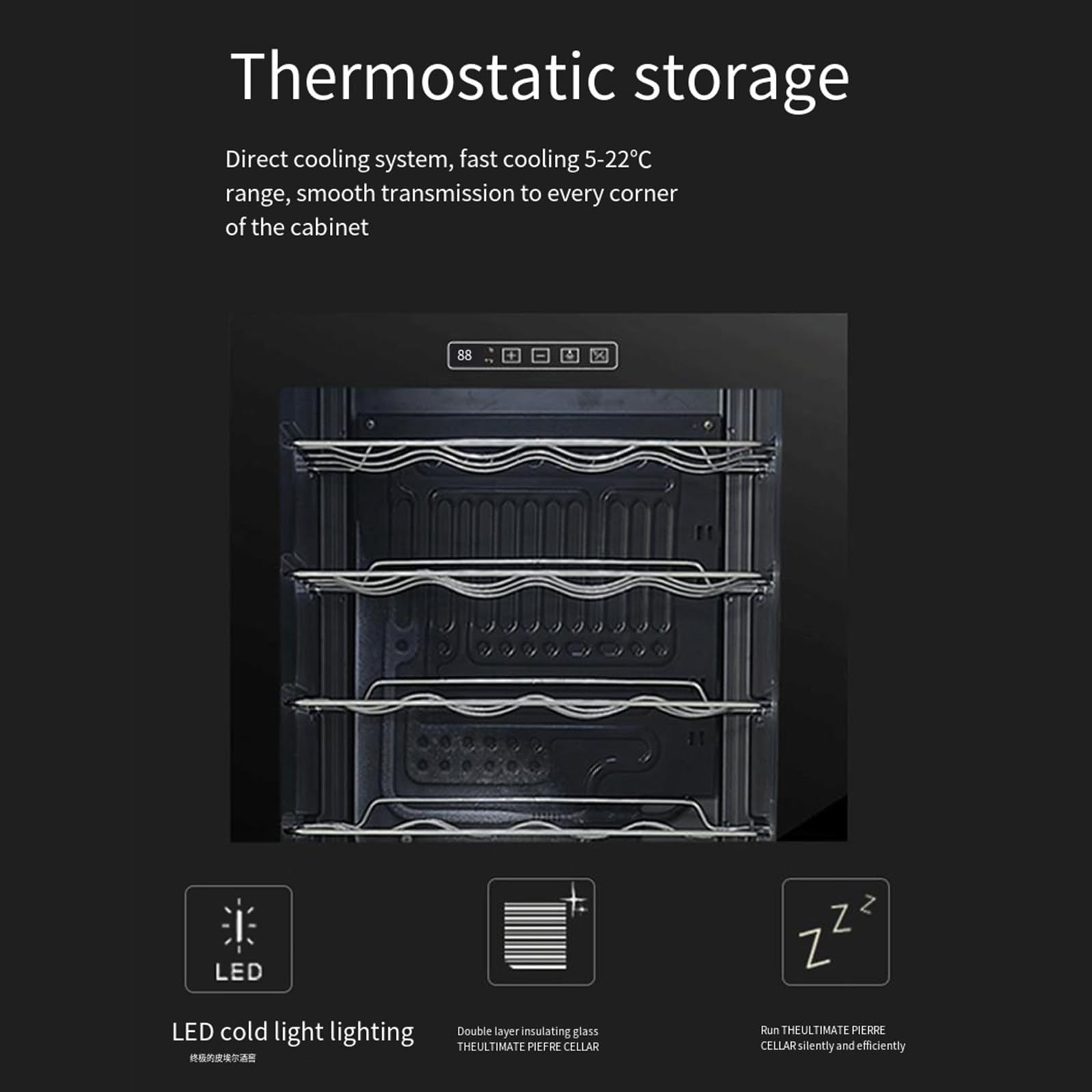 Refrigerador de vino inteligente de temperatura constante de 70L, refrigerador eléctrico para bebidas de té para el hogar, refrigerador de vitrina,B