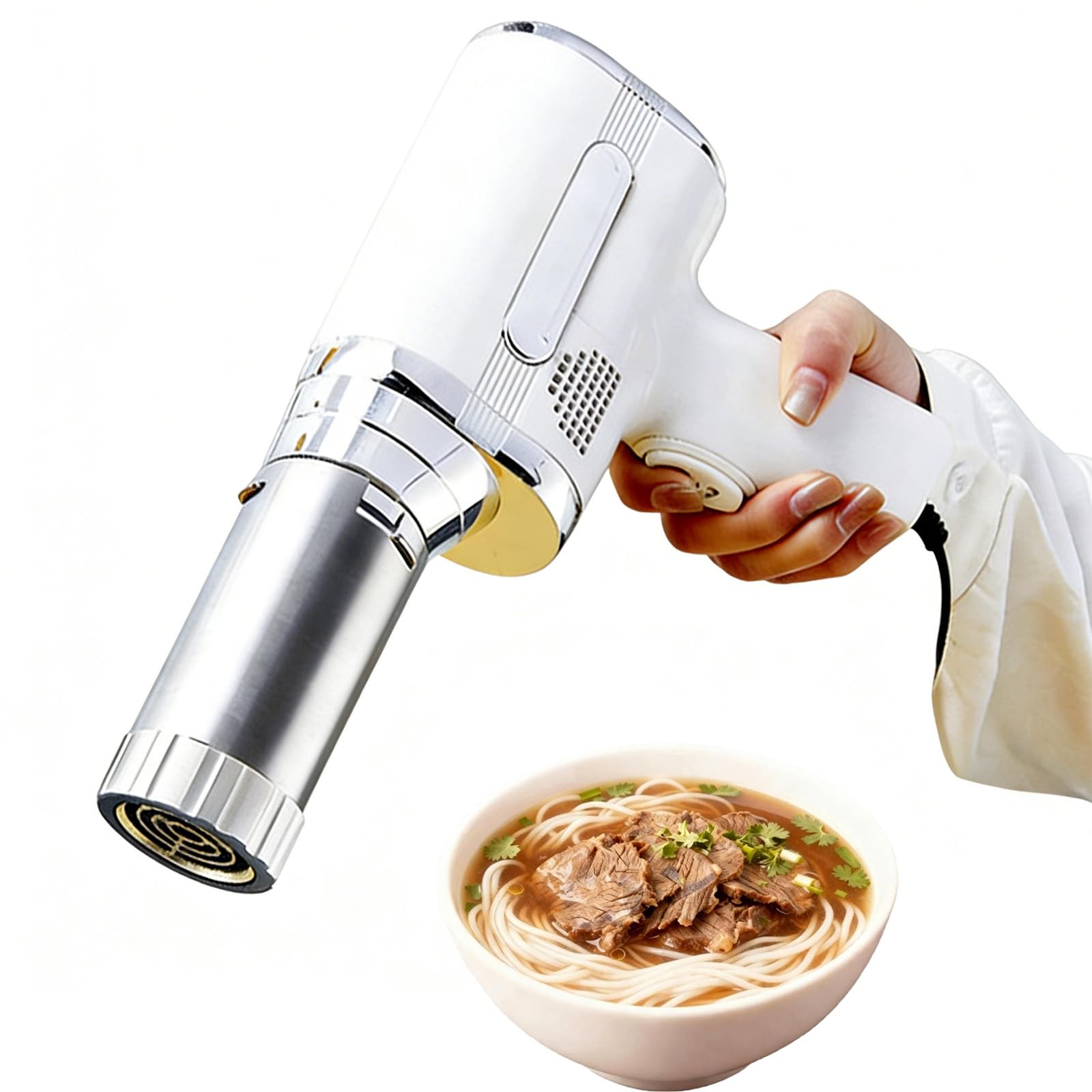 Machine à pâtes électrique automatique avec rouleau à pâtes 5 en 1