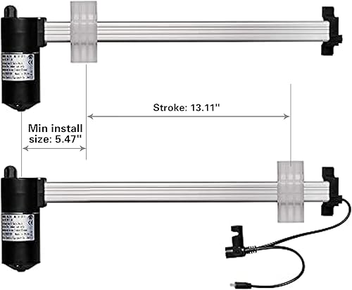 Miniatura 4 de Fruhdi Reclinable eléctrico Mulin Motor Modelo ML18-017 Sillas elevadoras Actuador Kit Reemplazo
